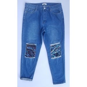 sequin jeans forever 21